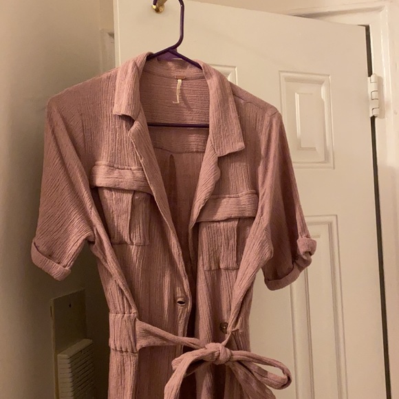 Purple belted cardigan dress - Picture 2 of 3